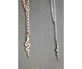 	stainless steel snake necklace	