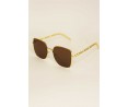 	Ladies sunglasses brown gold	