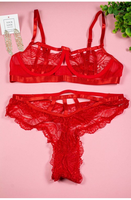 	women's lace lingerie set	