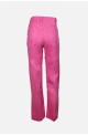 γυναικείο ψηλόμεσο τζιν παντελόνι ροζ σε ίσια γραμμή
