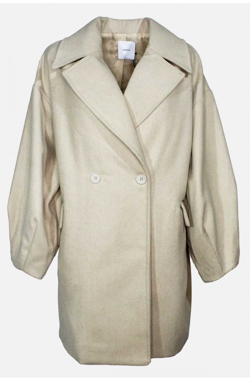 γυναικείο παλτό με φουσκωτά μανίκια