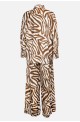 γυναικείο σετ πουκαμίσα με παντελόνι zebra print