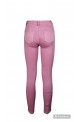 γυναικείο τζιν ελαστικό παντελόνι push up ροζ