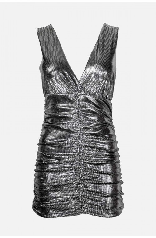 Γυναικείο metalize φόρεμα  μίνι