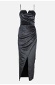 Γυναικείο maxi φόρεμα με gliter