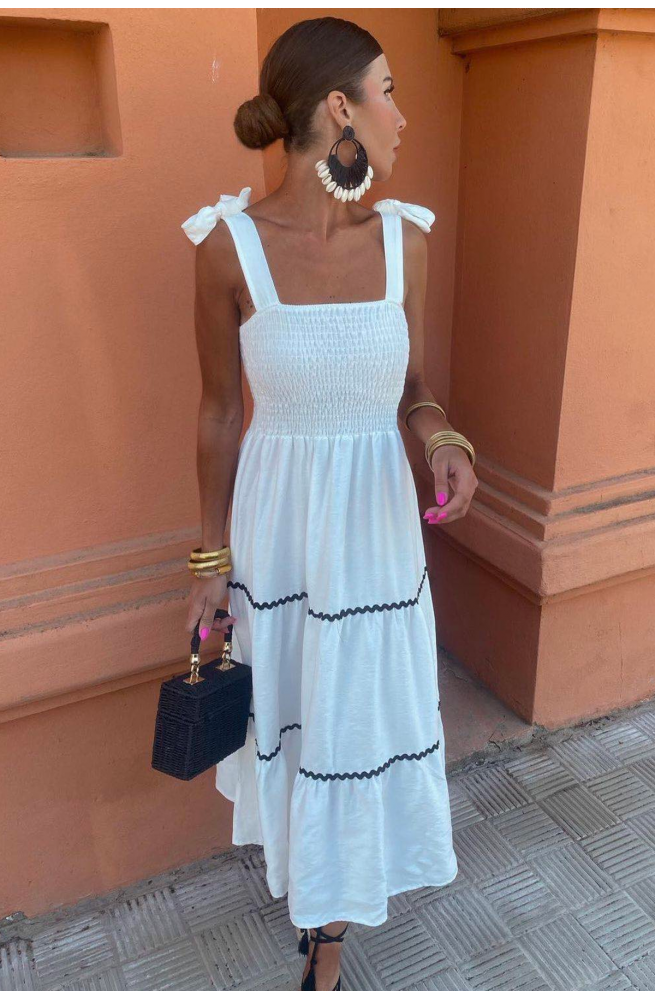 Γυναικείο μακρ΄ύ φόρεμα τιράντα