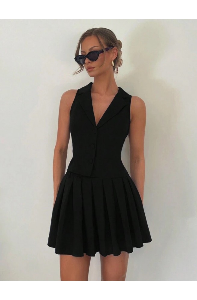 γυναικείο σετ γιλέκο φούστα