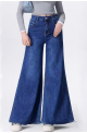 Γυναικείο wide leg jean παντελόνι
