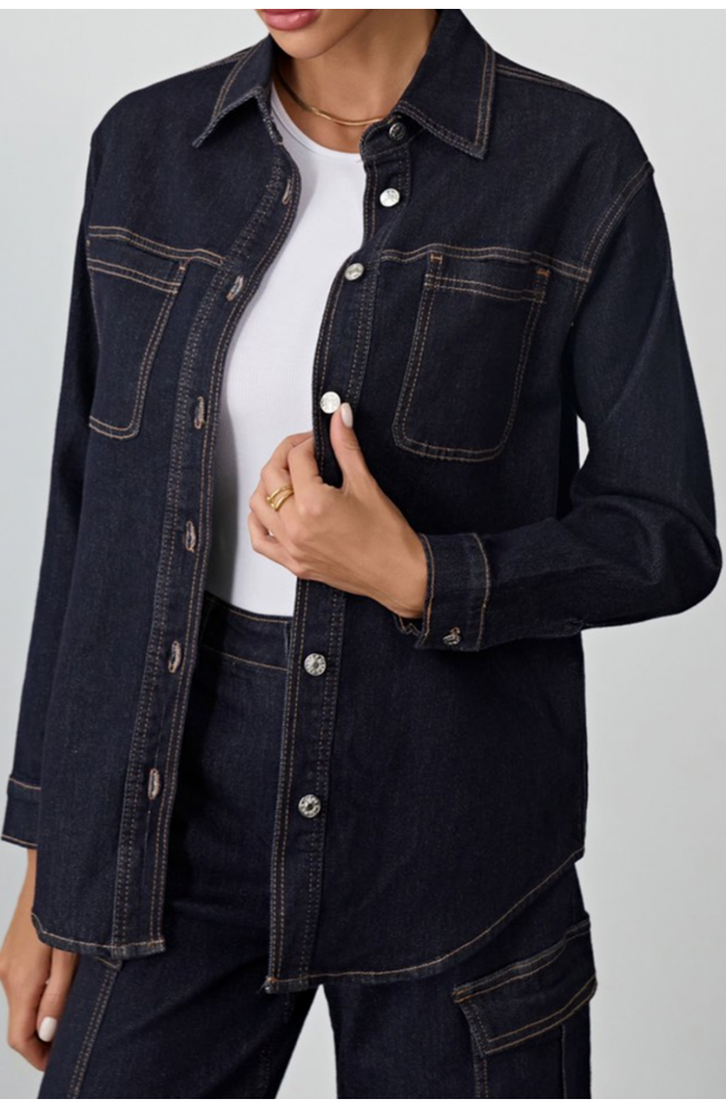 Γυναικείο jean πουκάμισο