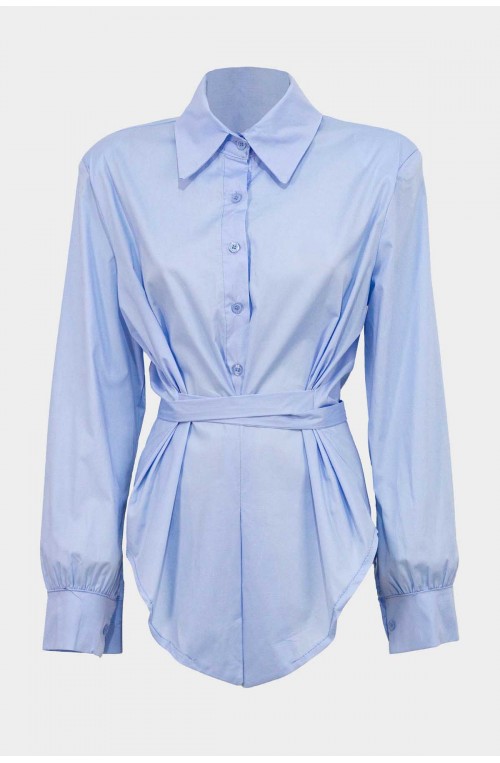 Γυναικείο πουκάμισο με δέσιμο πίσω