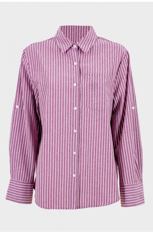 Γυναικείο ριγέ πουκάμισο