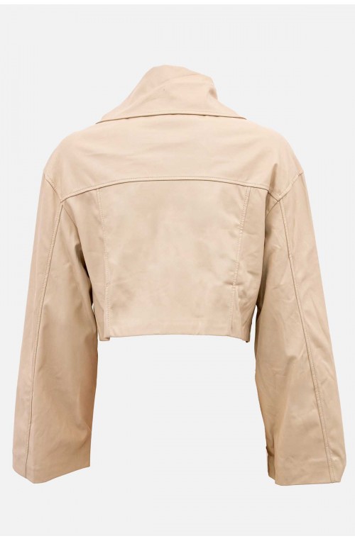 Γυναικείο δερμάτινο crop