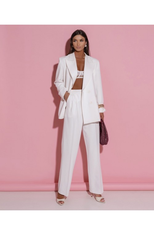 γυναικείο κουστούμι με barrel παντελόνι