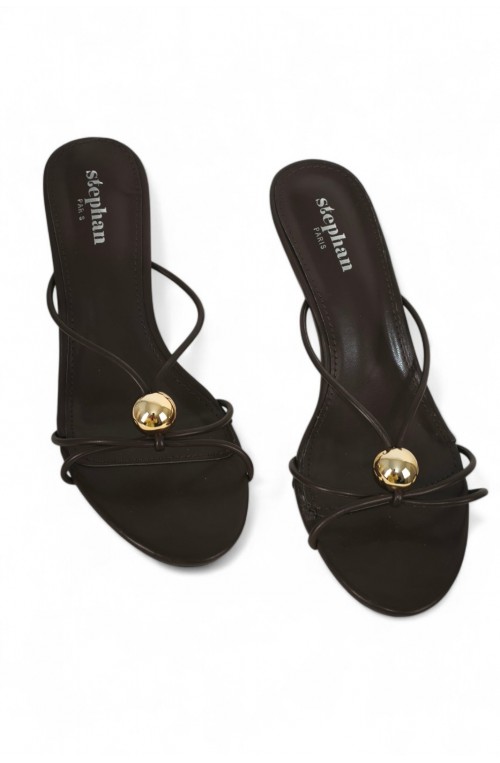 Γυναικείο καφέ mule παπούτσι