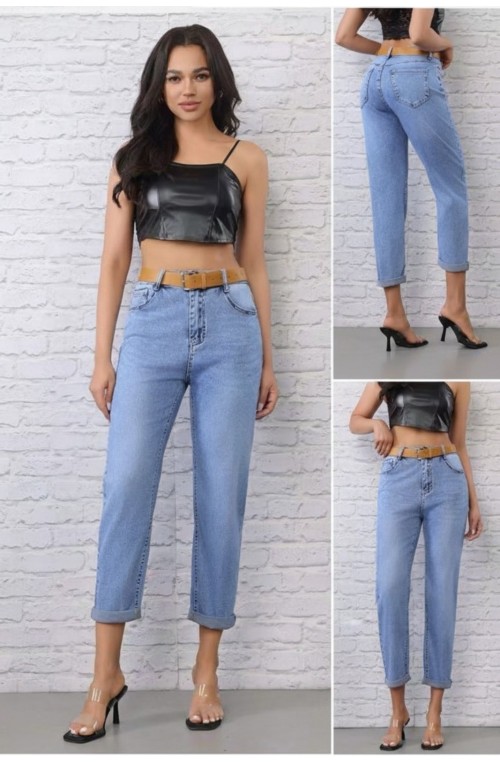 Γυναικείο τζιν παντελόνι plus size