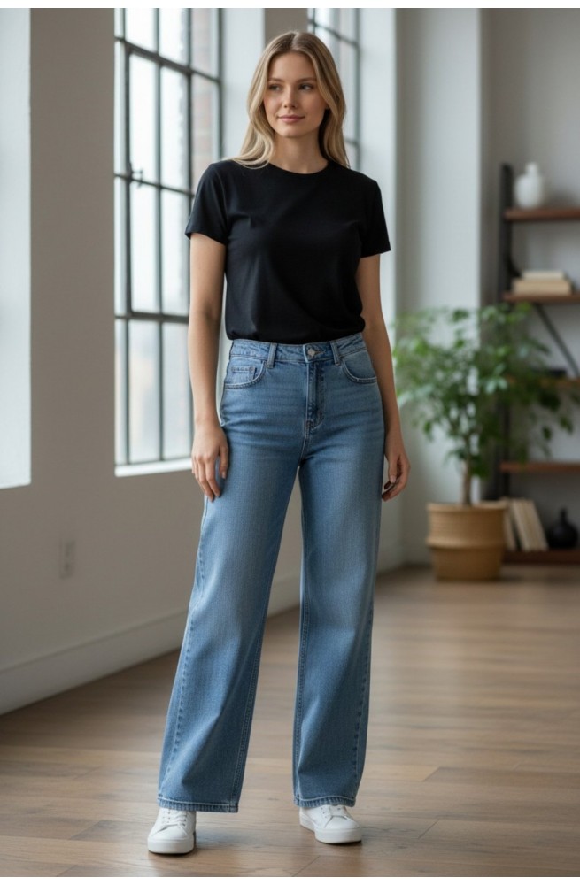 Γυναικείο plus size τζιν ίσια γραμμή