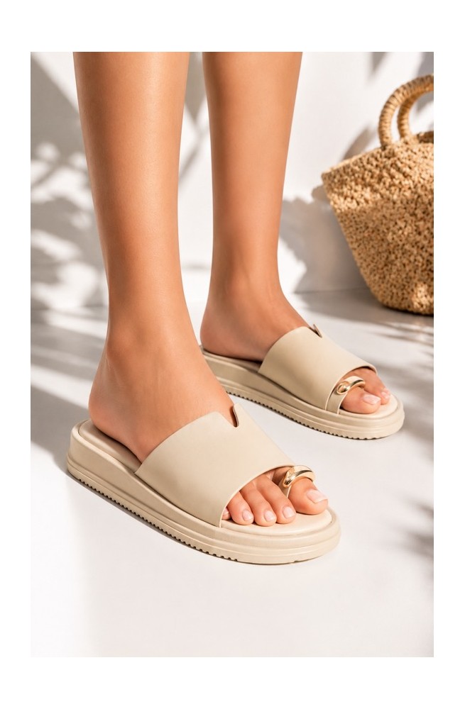 Γυναικεία παντόφλα mule flat