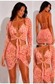 Σετ μπικίνι με beach wear πορτοκάλι