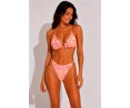 Σετ μπικίνι με beach wear πορτοκάλι