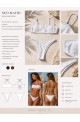 Γυναικείο μπικίνι στράπλες σετ με beachwear
