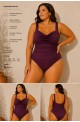 Ολόσωμο μαγιό plus size Μπορντό