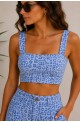 Crop top Jean leopard