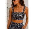 Crop top Jean leopard
